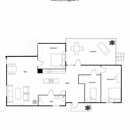 Stylish And Spacious In Center Tromso